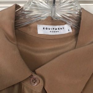 Equipment silk button down shirt